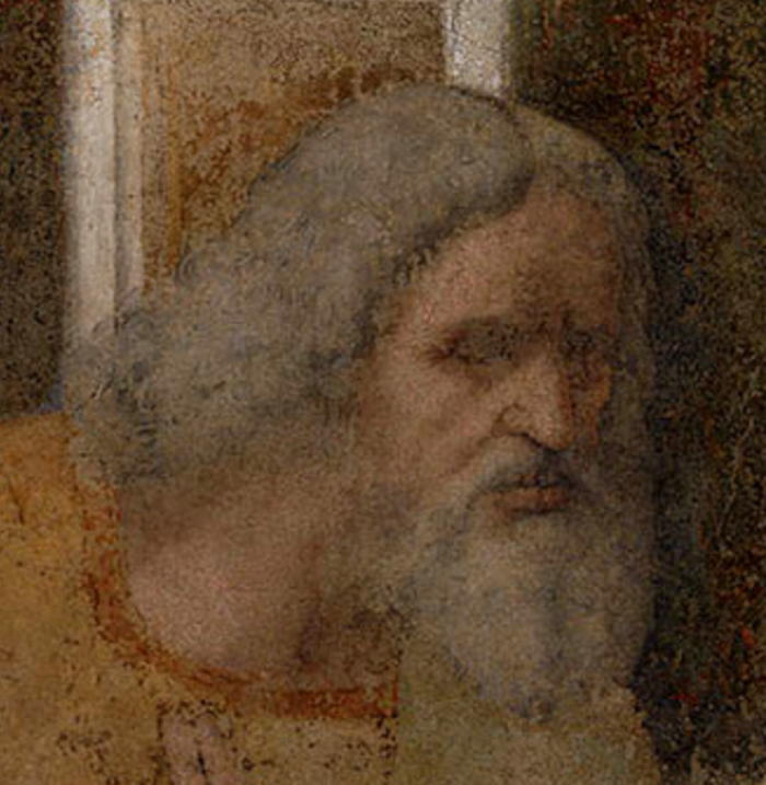 Thaddeus in the Last Supper, after Leonardo